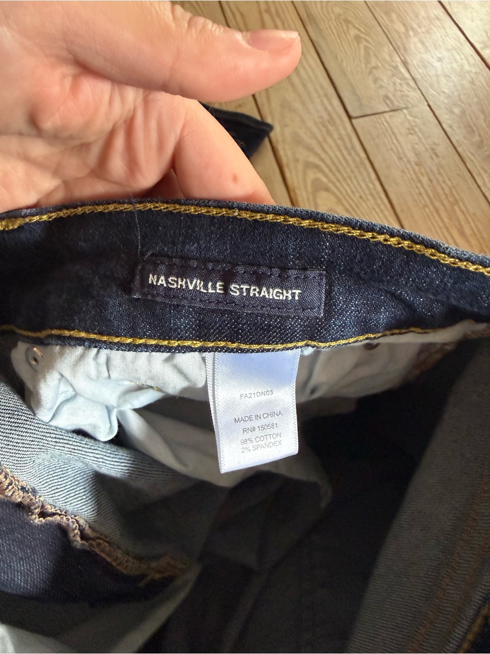 Flag & Anthem Nashville Straight Jeans 38/32 - Picture 6 of 7